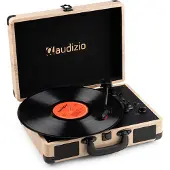 Audizio RP116LW retro platenspeler met Bluetooth in/out - Platenspeler