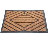 Ivol Deurmat rubber/kokos 40x70 cm - Ruit