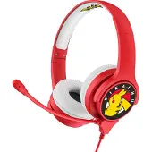 OTL TECHNOLOGIES Pokémon Pikachu, bekabelde gaming-hoofdtelefoon, 20 - 20000 Hz, 180 g, rood, wit
