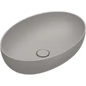 Catalano Sfera Opzetwastafel 60x42cm Ovaal - Mat Tortora - Keramiek - 8059015194787 - Wastafels, Opzetwastafels