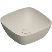 Catalano Alvea Opzetwastafel 40x40cm - Mat Sabbia - Keramiek - 8059015194381 - Vierkant - Wastafels, Opzetwastafels