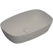 Catalano Alvea Opzetwastafel 60x40cm - Mat Tortora - Keramiek - 8059015194367 - Rechthoekig - Wastafels, Opzetwastafels