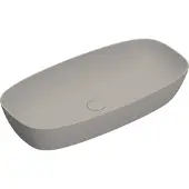 Catalano Alvea Opzetwastafel 80x40cm - Mat Tortora - Keramiek - 8059015194312 - Rechthoekig - Wastafels, Opzetwastafels