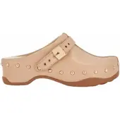 Scholl Klomp Women Pescura Phoebe Leather Beige-Schoenmaat 38