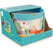 Scratch drumstel met accessoires 18 cm geel/groen