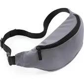 Bagbase 2x Heuptasjes/buideltasjes grijs 38 cm - festivaltasjes