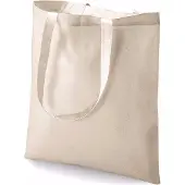 Merkloos 6 Katoenen Tasjes Naturel - Boodschappentassen