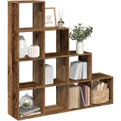vidaXL Kamerscherm / boekenkast 131,5x29x131,5 cm hout oud hout