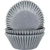 House of Marie Cupcake Vormpjes - Grijs - pk/50 - Baking Cups voor Muffins en Cupcakes