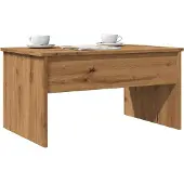 vidaXL Salontafel 80x50,5x41,5 cm bewerkt hout artisanaal eikenkleurig