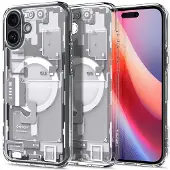 Spigen Ultra Hybride Zero One (MagFit) (iPhone 16 Plus), Smartphonehoes, Wit