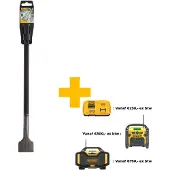 DeWalt Accessoires SDS-MAX Boor XLR platte beitel 50x400mm - DT6818-QZ