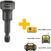 DeWalt DT7467-QZ - Zelfreinigende magnetische dopsleutel - 13 mm - Slagvast - Impact Rated