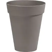 Nicoli Bloempot Buiten Hoog Rond Arke Slim 33cm TAUPE