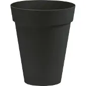 Nicoli Bloempot Buiten Hoog Rond Arke Slim 33cm ANTRACIET