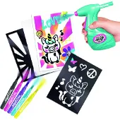 Airbrush Plush Creatief spel Stijl 4 ooit Poster kit Airbrush Art