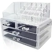 Uniq Make -uporganisator met 4 laden en 13 compartimenten Make-up tassen