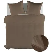 Yellow Suites Dekbedovertrek Katoen - Twill 240 x 200/220 cm / Taupe