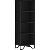 vidaXL Boekenkast 50x31x137,5 cm bewerkt hout zwart