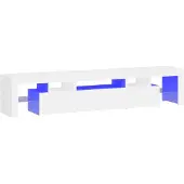 vidaXL Tv-meubel met LED-verlichting 200x36,5x40 cm wit