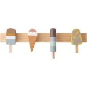 Bloomingville Houten kinderkapstok Ijsjes