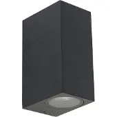 QAZQA Moderne wandlamp zwart 2-lichts IP44 - Baleno