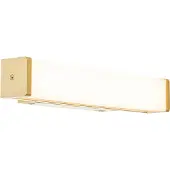 QAZQA Badkamer wandlamp messing 32 cm incl. LED IP44 - Cascada