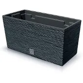 Prosperplast 8l Furu Collection 39.5x18.5x19.5 Cm Za5229 Flowerpot Zilver