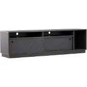 Ebuy24 Girona TV-meubel 2 deuren, 3 planken zwart.