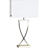By Rydens Omega tafellamp 67 cm. messing-wit