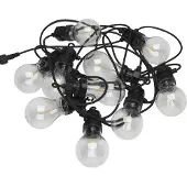 PR Home Glow LED buitenlichtketting, zwart, zwart, Kunststof