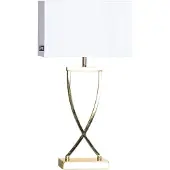 By Rydens Omega Tafellamp 52 Cm Messing / Wit - Tafellampen Metaal White - 2829610-5000