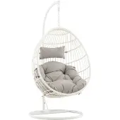 Ebuy24 Viga hangende tuinstoel witgrijs.