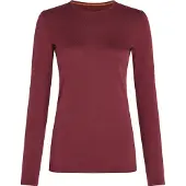 Icebreaker Women's 260 Tech LS Crewe Thermal Top (Maat - L, Kleur - Port)