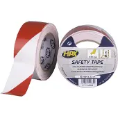 Hpx Tapes Zelfklevende Markeringstape Wit/Rood 33 mtr 1 ST - 50 mm