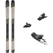 Salomon - Toerski's - Mtn 80 Carbon Rainy Day 2026 voor Unisex van Hout - Maat 158 cm - Grijs