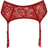 After Eden Anna Dames Jarretelgordel - Rood - Maat M
