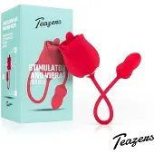 Teazers Rose Vibrator and Clitoris Stimulator - Rood