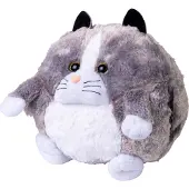 Cozy Knuffel Kat 35cm Grijs grijs Pluche Knuffel