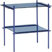 Hubsch Niche Bijzettafel Vierkant Klein Blauw