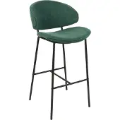 Beliani KIANA - Barkruk-Groen-Polyester