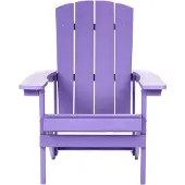 Beliani ADIRONDACK - Tuinstoel - Paars - Kunsthout