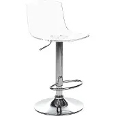 Beliani IMOLA - Barkruk verstelbaar set van 2 - Transparant - Acryl