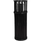Senza windlicht pilaar 40 cm zwart/hout