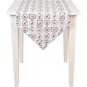 Clayre & Eef Katoenen Tafelloper 50 x 160 rose - MPC65