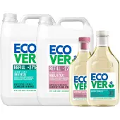 Ecover - Vloeibaar Wasmiddel Universeel + Vloeibaar Wasmiddel Wol- & Fijnwas - 2 x 5L - Voordeelverpakking