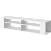 Selsey TV-meubel Frederique | Design spaanplaat wit 140x30x31 cm tv-meubels | NADUVI