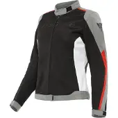 Dainese Hydraflux 2 Air D-Dry Jas Dames Zwart Houtskool Grijs Lava Rood Maat 44