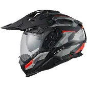 NEXX X.WED3 Trail Mania, enduro helm ,Mat Zwart/Grijs/Rood ,S