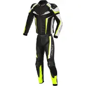 BSE Mille Zwart Wit Geel 2-Delig Motorpak Maat 52